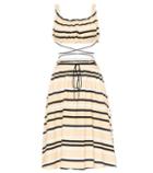 Jw Anderson Striped Cotton Two-piece Dress