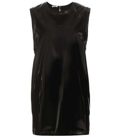 Miu Miu Faux Patent Leather Dress