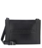 Calvin Klein 205w39nyc Embossed Leather Shoulder Bag