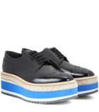 Citizens Of Humanity Wingtip Platform Leather Brogues