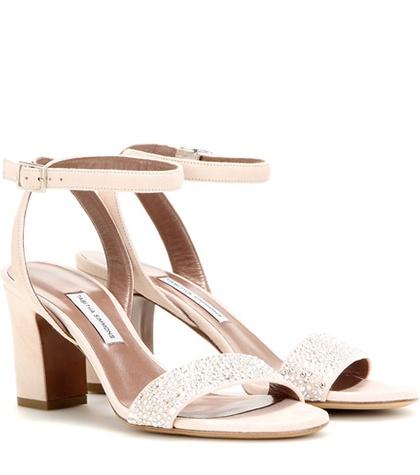 Tabitha Simmons Leticia Embellished Suede Sandals