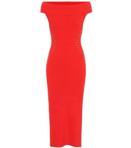 Mugler Off-the-shoulder Dress