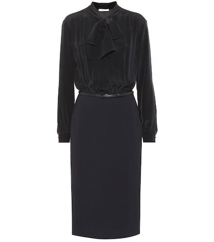 Max Mara Gelada Silk And Jersey Dress