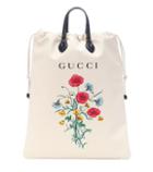 Gucci Leather-trimmed Printed Shopper