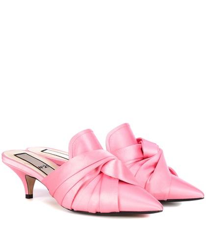 N21 Satin Mules