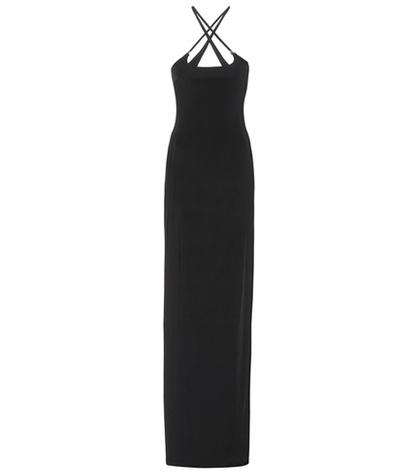 Mugler Crêpe Maxi Dress