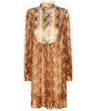 Michael Kors Collection Printed Silk Dress