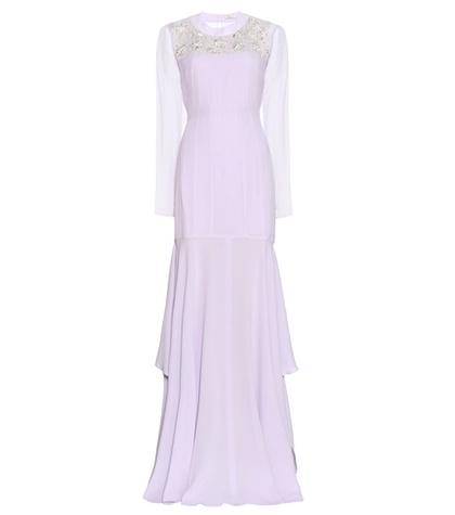 Nina Ricci Silk Crepe Gown