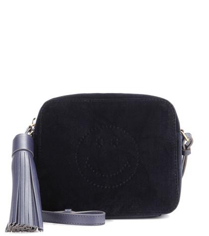 Anya Hindmarch Smiley Crossbody Velvet Bag