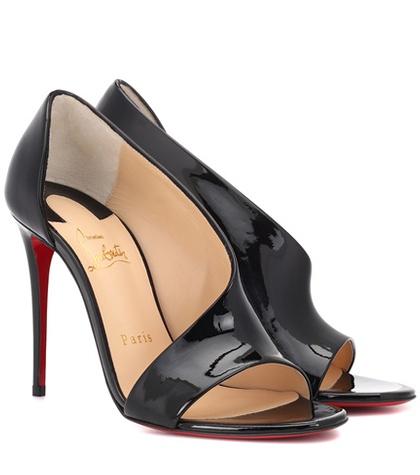 Saint Laurent Phoebe 100 Patent Leather Sandals