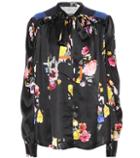 Rick Owens Evan Floral Silk Blouse