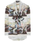 Burberry Lobelia Printed Cotton Blouse