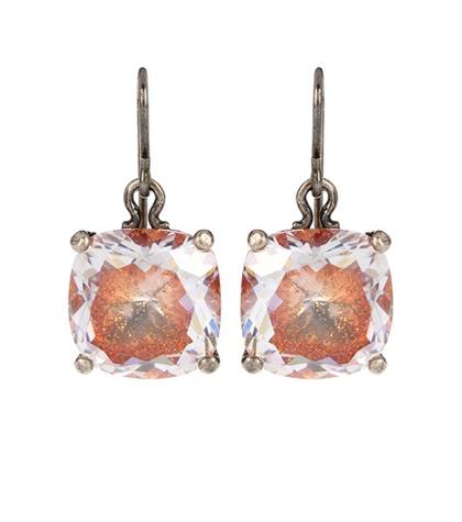 Bottega Veneta Cubic Zirconia And Silver Earrings