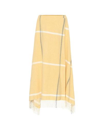 Roland Mouret Moon Blanket Wool Midi-skirt