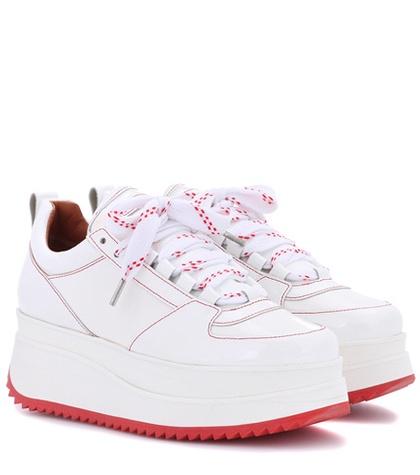 Ganni Exclusive To Mytheresa.com – Edel Patent Leather Sneakers