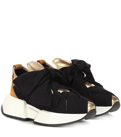Sorel Canvas And Suede Sneakers