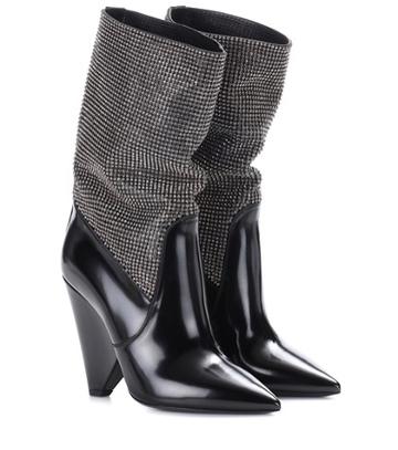 Re/done Leather Ankle Boots