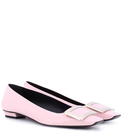 Mother Belle Vivier Patent Leather Ballerinas