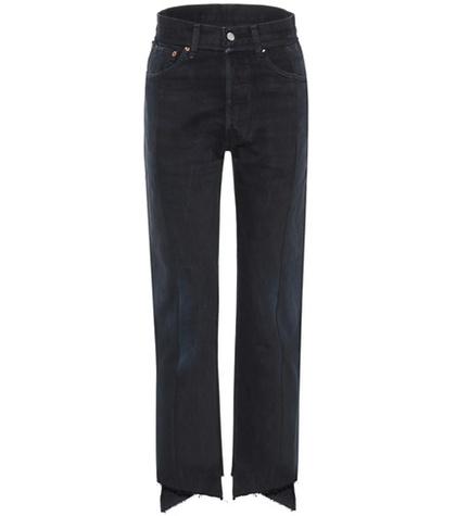 Vetements High-waisted Deconstructed Jeans