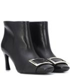 Stella Mccartney Trompette Leather Ankle Boots
