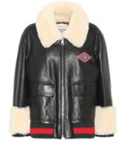 Elie Saab Shearling-lined Leather Jacket
