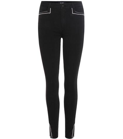 Paige Hunter Embroidered Jeans
