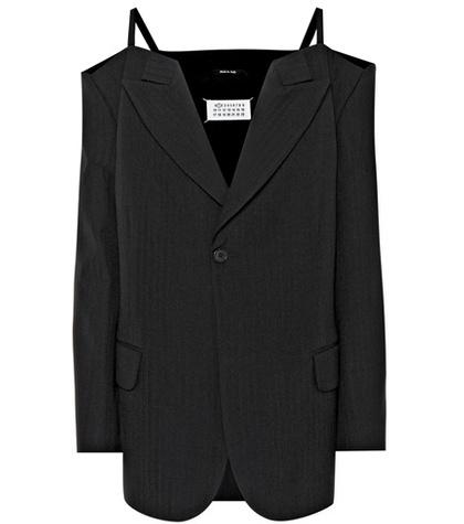 Maison Margiela Off-the-shoulder Wool Jacket