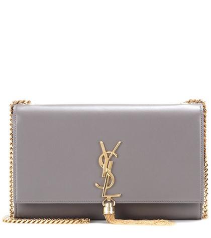 Gianvito Rossi Classic Small Monogram Leather Shoulder Bag