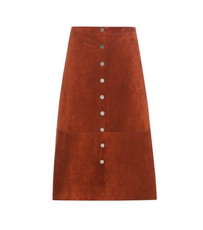Diane Von Furstenberg Gracelynn Suede Skirt