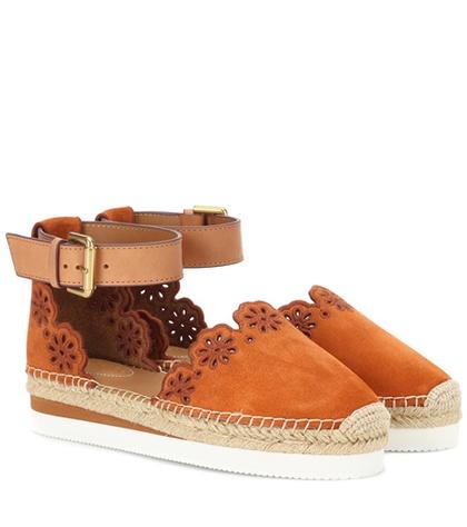 Brunello Cucinelli Suede And Leather Espadrilles