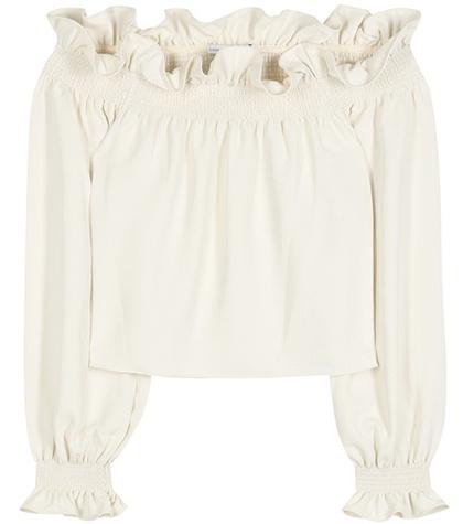 Diane Von Furstenberg Georgie Off-the-shoulder Top