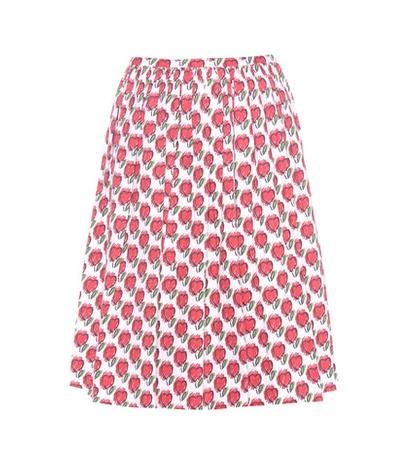 Prada Printed Cotton-blend Skirt