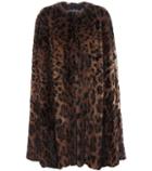 Dolce & Gabbana Leopard-print Fur Cape