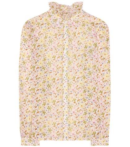 Alexachung Floral-printed Cotton Shirt