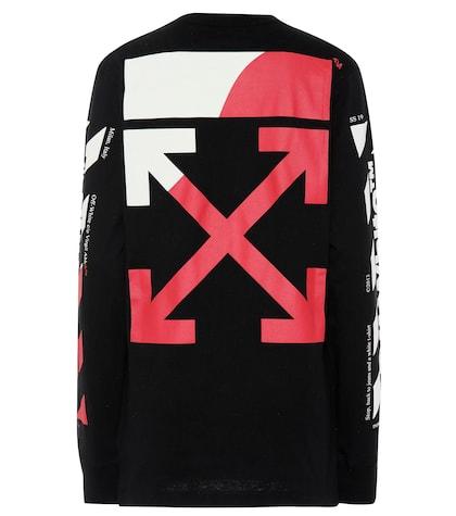Off-white Printed Cotton Top