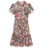 Redvalentino Embroidered Broderie Anglaise Minidress