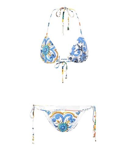 Dolce & Gabbana Majolica Printed Bikini