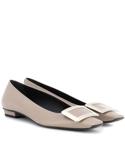 Unravel Belle Vivier Patent Leather Ballerinas