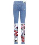 Off-white Flower Skinny Jeans