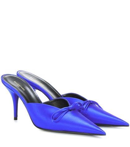 Tabitha Simmons Knife Satin Mules