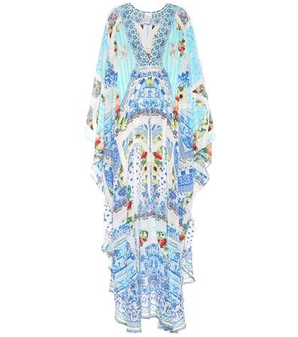Prada Embellished Silk Kaftan