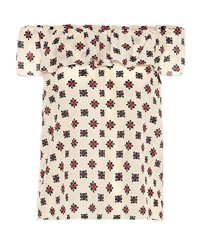 Redvalentino Off-the-shoulder Silk Top