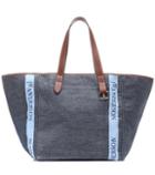 Jw Anderson Denim And Leather Tote