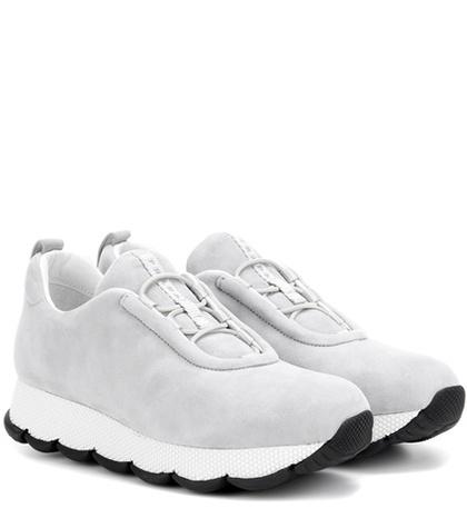 Prada Suede Slip-on Sneakers