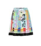 Stella Mccartney Printed Pleated Silk Skirt