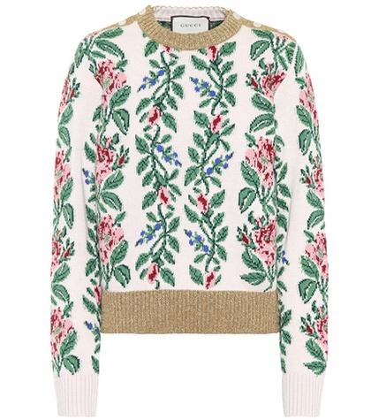 Balenciaga Jacquard Wool Sweater