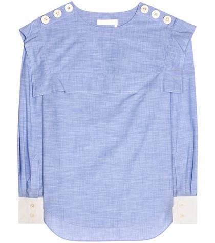 Chlo Cotton Chambray Top