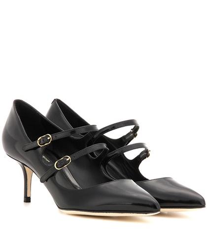 Dolce & Gabbana Leather Kitten-heel Pumps