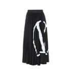 Valentino Printed Jersey Midi Skirt