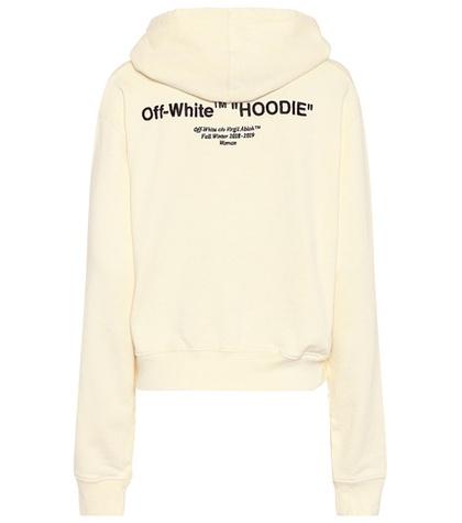 Off-white Cotton Jersey Hoodie